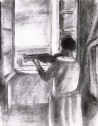 Henri Matisse Violinist window china oil painting artist